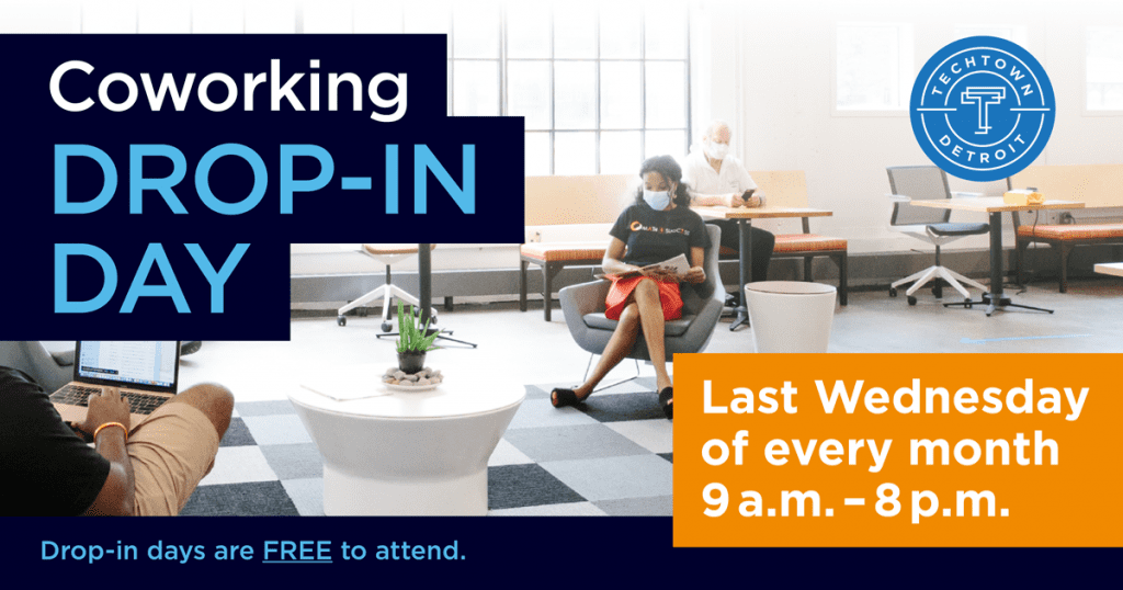 Drop in day at TechTown every last Wed of the month