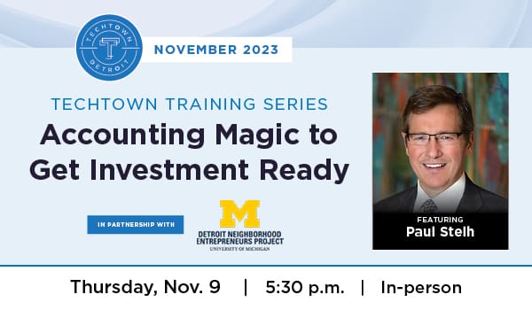 Training Series: Accounting Magic to Get Investment Ready