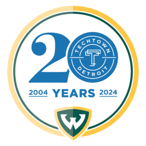 TechTown and WSU 20yr Logo