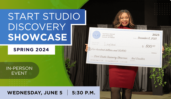 Promotional graphic for the Spring 2024 Start Studio Discovery Showcase