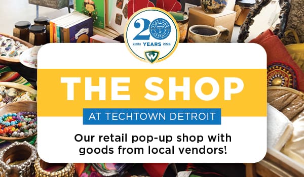 Promotional graphic for The SHOP