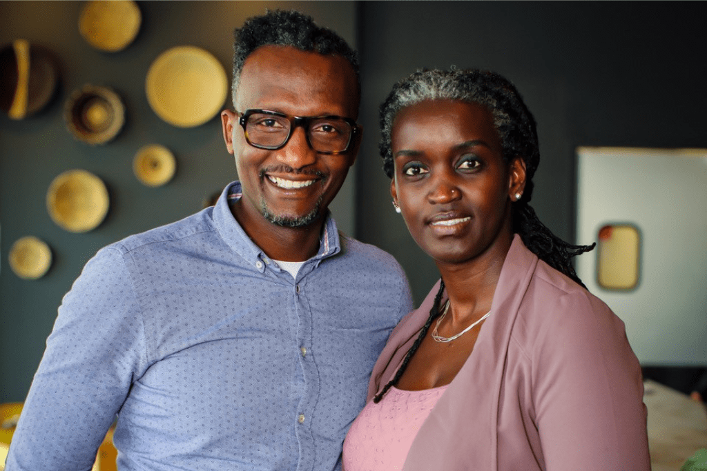 Photo of Hamissi Mamba and Nadia Nijimbere co-owners of Baobab Fare