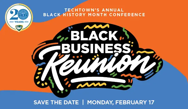 A promotional graphic for Black Business Reunion